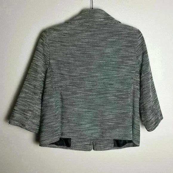 Liz Claiborne Small Cropped Jacket Blazer 3/4 Sleeves Office Career Pockets - Picture 2 of 13